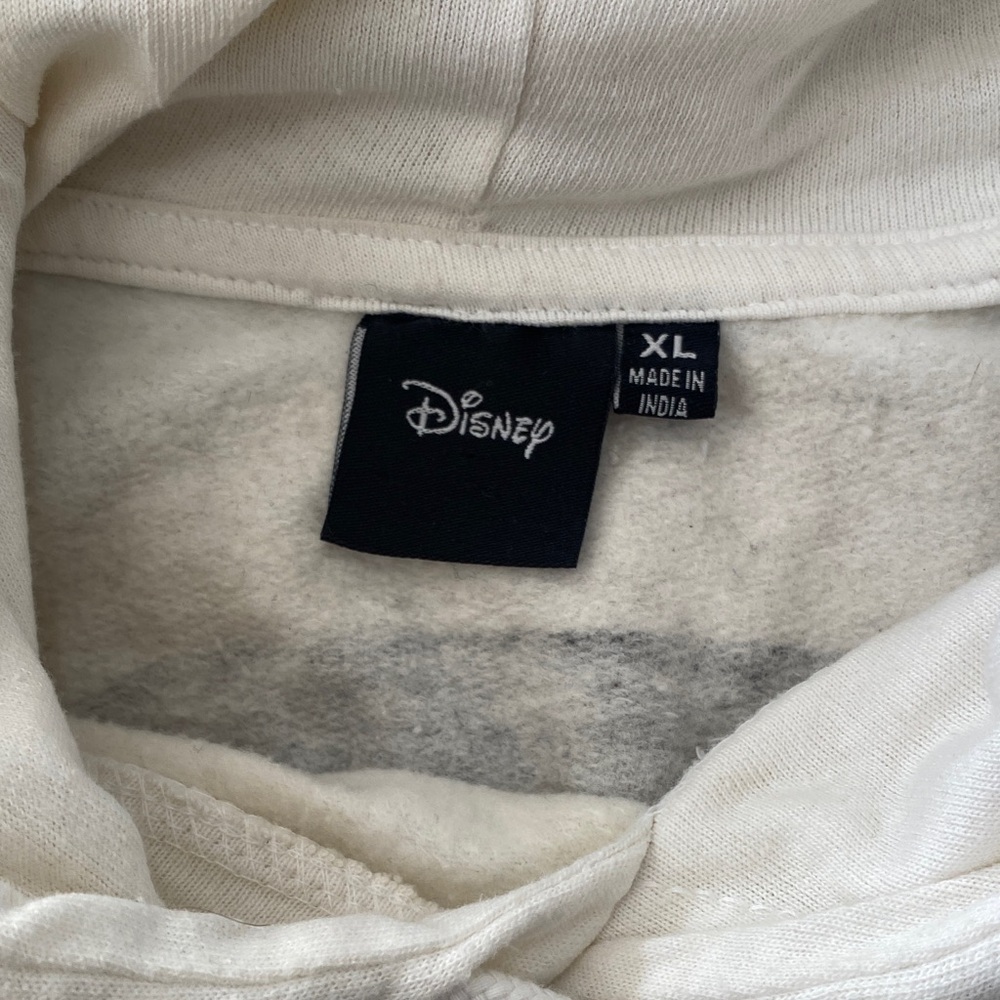 Disney Men’s or Women’s White The Nightmare Before Christmas Crewneck Hoodie XL - Picture 2 of 6
